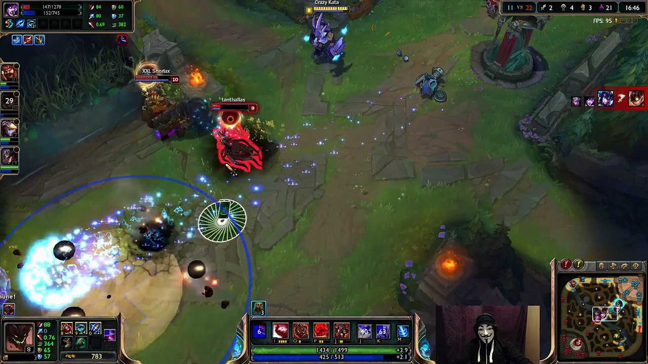 Crazy Kata play Malphite Support - Team - LoL