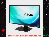 ASUS PB287Q Ecran PC 28  (71 cm) UHD 3840 x 2160 1 ms 300cd/m? 2 ports HDMI