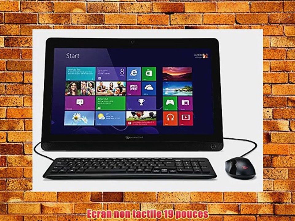 Packard Bell OneTwo S AK4G5GU04 Ordinateur Tout-en-Un 19 (4826 cm) AMD E1-2500 14 GHz 500 Go