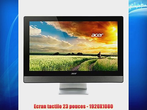 Acer Aspire Z3-615 Ordinateur de bureau Tout-en-un tactile 23 Noir (Intel Core i5 8 Go de RAM