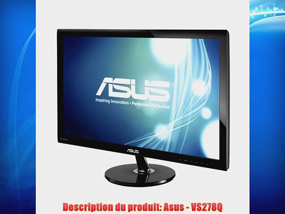 Asus VS278H Ecran PC LED 27 (686cm) 1920 x 1080 1ms VGA DVI HDMI