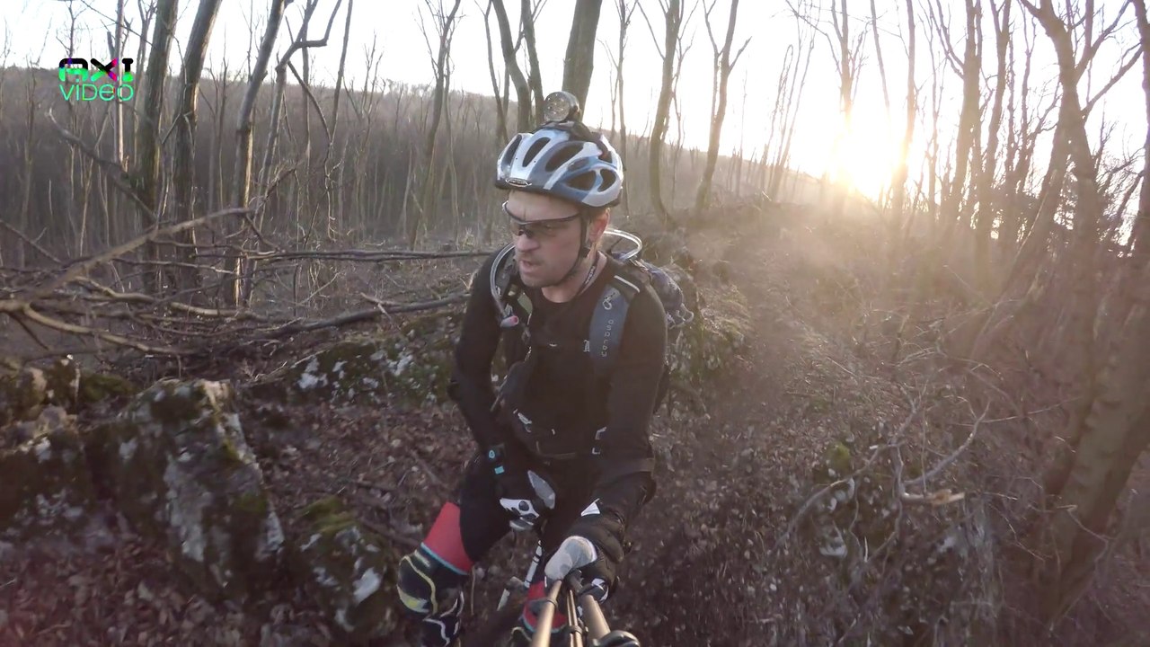 MUni Einrad Fahrt oben am Anninger Rücken (erstmals HERO4) UHD