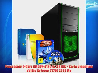 Le PC 4-Core AMD FX-4130 4x 3.8 GHz ? Windows 7 Pro 64 ? 8 Go DDR3 ? 1000 Go SATA3 ? NVIDIA