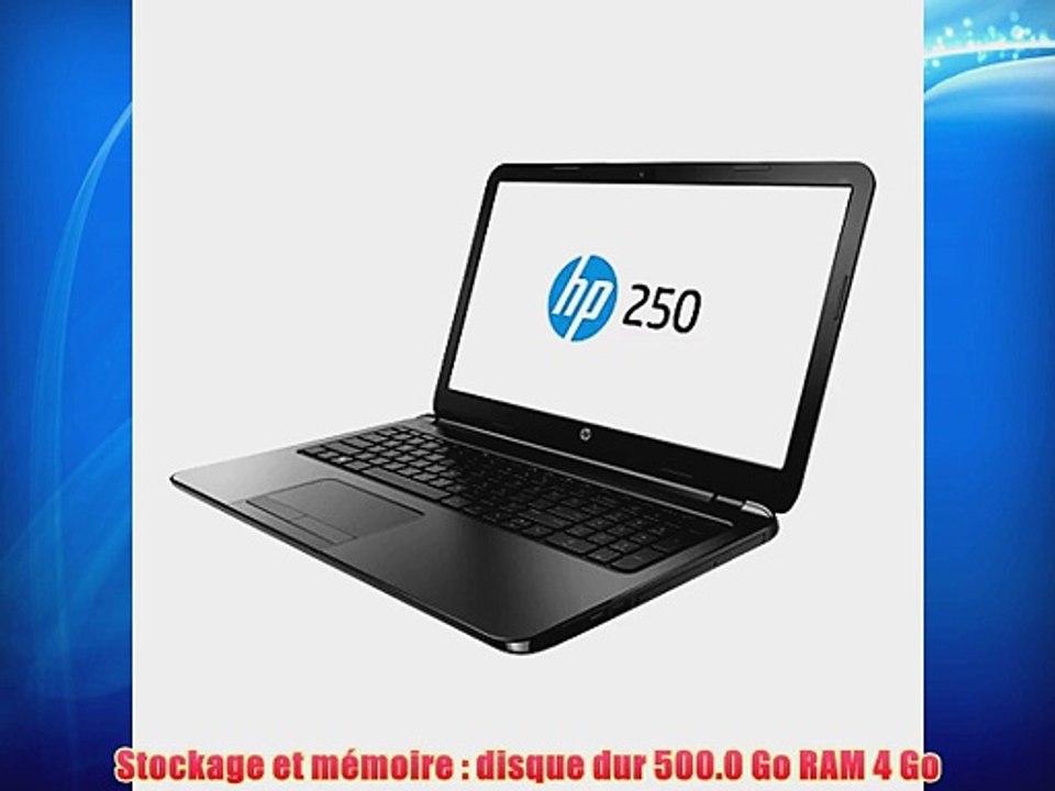 HP 250 G2 Ordinateur portable 156 (3962 cm) Intel Celeron SATA 5400 GHz 500 Go Windows 8.1