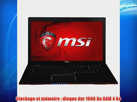 MSI GE70 2PC-207XFR (Apache) Ordinateur portable 17 (4318 cm) Intel Core i5 4200H 28 GHz 1000