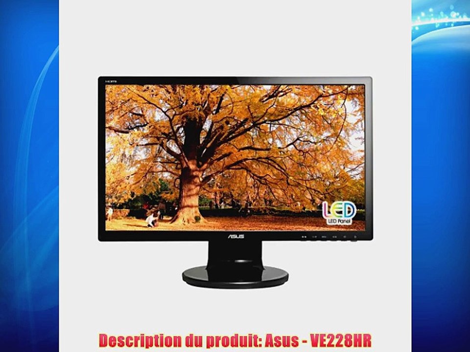 Asus VE228HR Ecran PC 215 (546 cm) Sans tuner TV 1920x1080 Noir