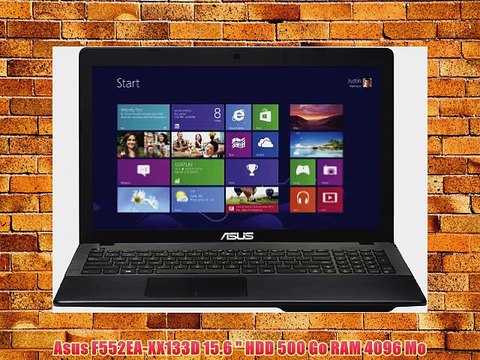 Asus F552EA-XX133D 15.6 HDD 500 Go RAM 4096 Mo