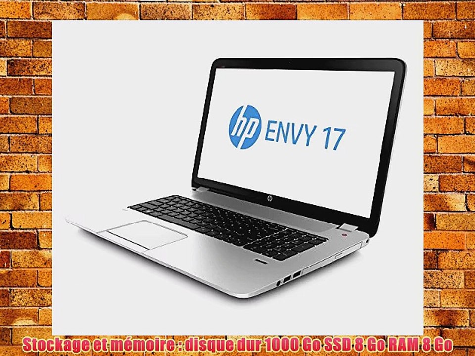 HP Envy 17-j140nf PC portable 17 Argent Naturel (Intel Core i5 8 Go de RAM disque dur 1 To