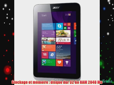 Acer Iconia W4-820-Z3742G03aii Tablette Tactile 81 (2057 cm) Intel Atom Z3740 133 GHz 32 Go