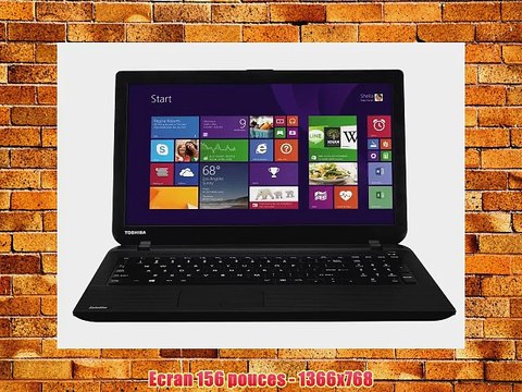 Toshiba Satellite C50-B-154 PC portable 156 Noir (Intel Pentium 4 Go de RAM Disque Dur 1 To
