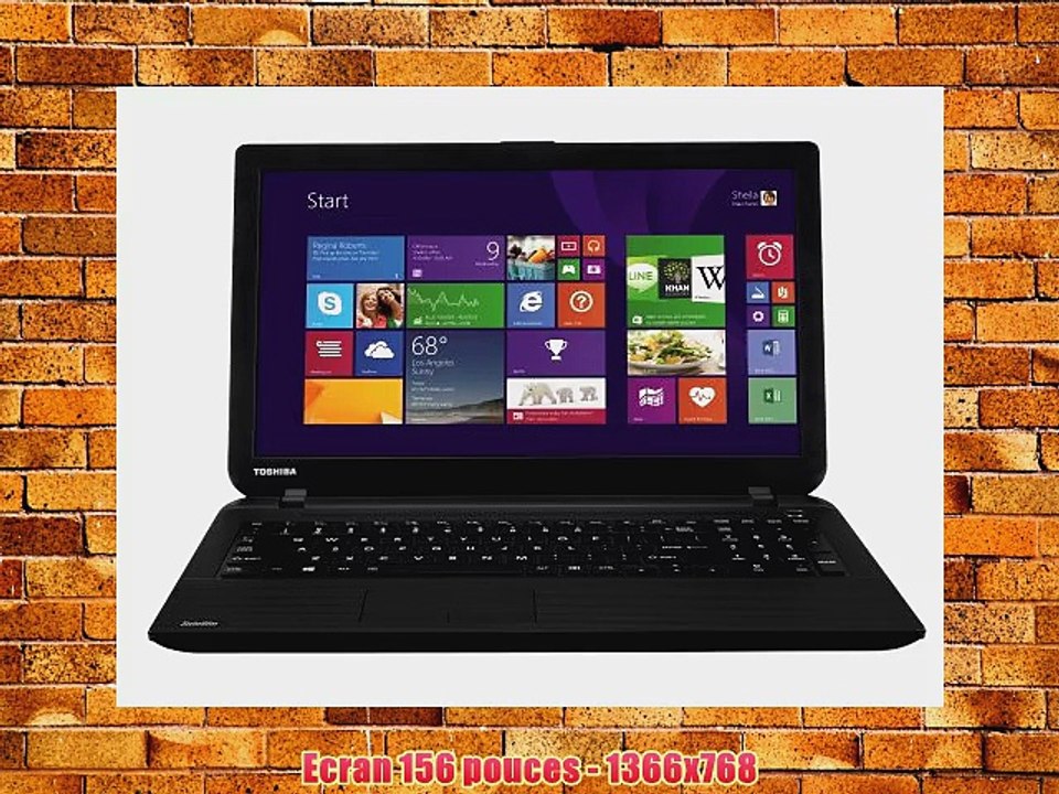 Toshiba Satellite C50-B-154 PC portable 156 Noir (Intel Pentium 4 Go de RAM Disque Dur 1 To