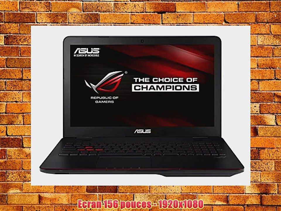 Asus ROG G551JM-CN102H PC portable Gamer 156 Aluminium Noir (Intel Core i7 8 Go de RAM Disque
