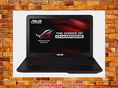Asus ROG G551JM-CN102H PC portable Gamer 156 Aluminium Noir (Intel Core i7 8 Go de RAM Disque