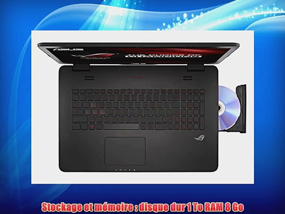 Asus ROG G741JM-T4047H PC portable Gamer 173 Aluminium Noir (Intel Core i5 8 Go de RAM Disque