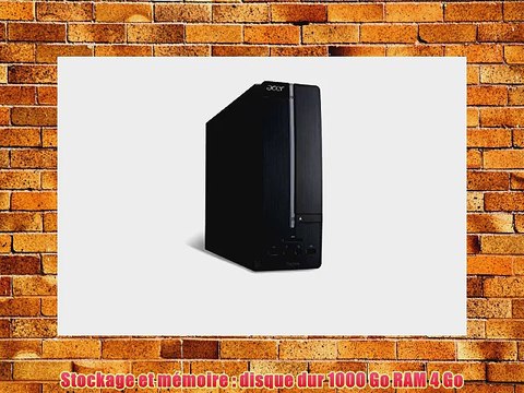 Acer Aspire XC-605 Unit? centrale Noir (Intel Core i3 4 Go de RAM disque dur 1 To Windows 8.1)