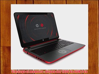 HP Pavilion Beats Special Edition 15-p011nf PC portable tactile 156 Rouge/Argent (AMD A8 4