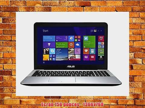 Asus Premium R511LD-XX379H PC portable 156 Noir/Argent (Intel Core i3 Disque dur 1 To 6 Go