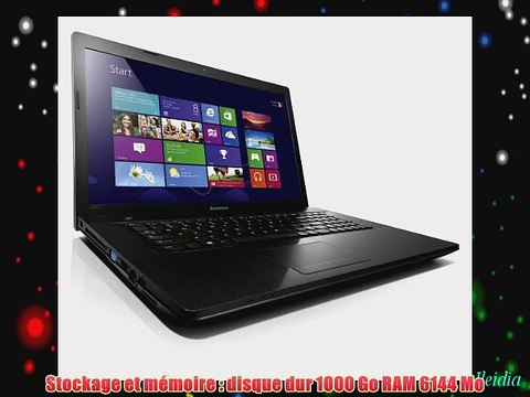 Lenovo Ideapad G700 PC portable non tactile 17.3 Noir (Intel Celeron 6 Go de RAM Disque dur