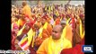 Dunya News - India: Buddhist monks march for world peace in India’s holy town