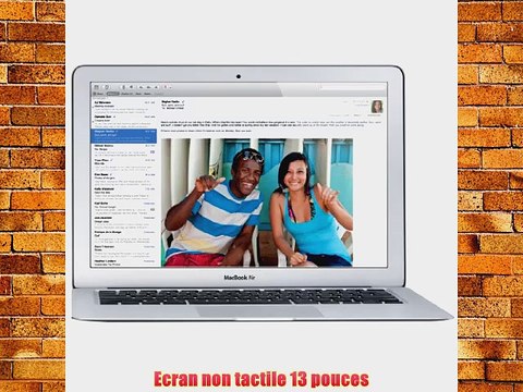 Apple MacBook Air 13 MD761F/B (Intel Core i5 14 GHz 256 Go 4 Go de RAM Intel HD graphics 5000)