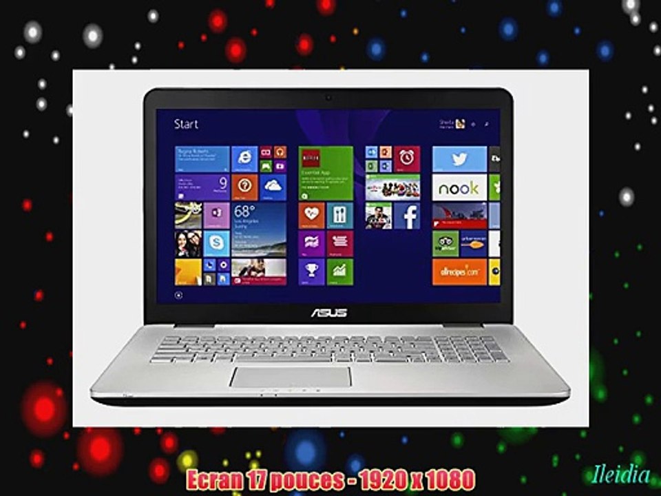 Asus Multim?dia N751JK-T4125H PC Portable 173 Aluminium (Intel Core i7 16 Go de Ram Disque