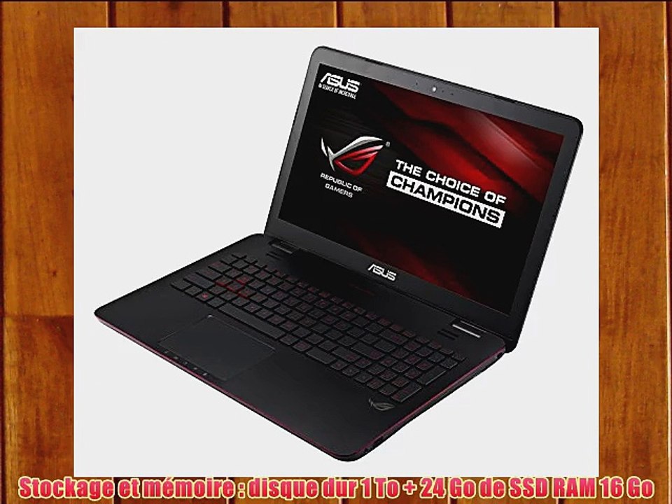 Asus ROG G551JM-CN105H PC portable Gamer 156 Aluminium Noir (Intel Core i7 16 Go de RAM Disque