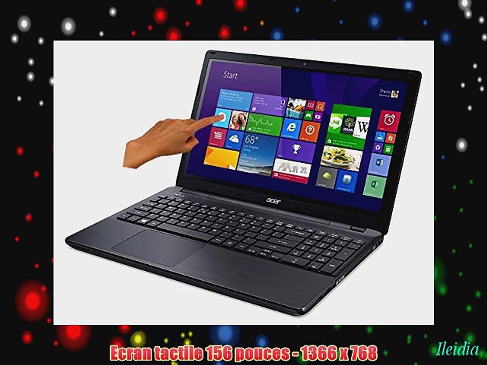 Acer Aspire E5-571P-348S PC portable Tactile 156 Noir (Intel Core i3 4 Go de RAM Disque Dur