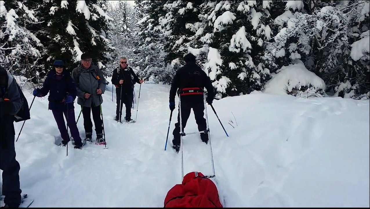 Ski Pulka à Corrençon-en-Vercors