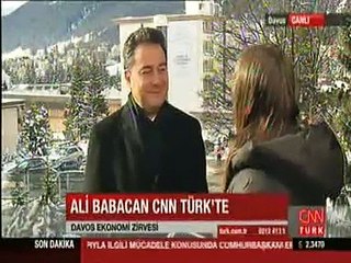 Bakan Ali Babacan İle Davos'da Röportaj