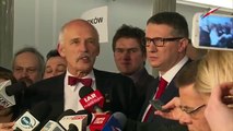 Janusz Korwin-Mikke i Przemysław Wipler - Rejestracja nowej partii KORWiN (22.01.2015)