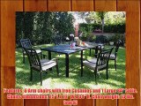 CBM Outdoor Cast Aluminum Patio Furniture 7 Piece Dining Set A