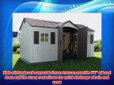 Lifetime 6446 15-by-8 Foot Outdoor Storage Shed with Shutters Windows and Skylights