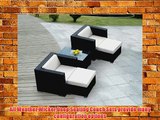 ohana collection PN0503 Genuine Ohana Outdoor Patio Wicker Furniture 5-Piece All Weather Gorgeous