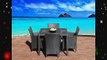 Outdoor Patio Wicker Furniture New All Weather Resin 5-Piece Dining Table