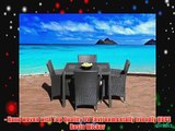 Outdoor Patio Wicker Furniture New All Weather Resin 5-Piece Dining Table