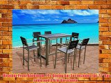 Outdoor Patio Wicker Furniture New Aluminum Resin 7-Piece Dining Bar Table