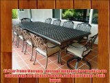 Heritage Outdoor Living Elisabeth Cast Aluminum 11pc Dining Set 46x120 Rectangle Table