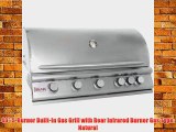 40 5-Burner Built-In Gas Grill with Rear Infrared Burner Gas Type: Natural