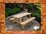 6' Red Cedar Picnic Table with Attached Benches
