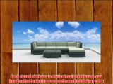 Urban Furnishing - MALO 6pc Modern Outdoor Backyard Wicker Rattan Patio Furniture Sofa Sectional