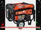 DuroMax Elite MX4500E 4500 Watt 7 HP OHV 4-Cycle Gas Powered Portable Generator With Wheel