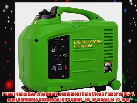 Lifan Energy Storm ESI 2600iER 2800 Watt 150cc 4-Stroke OHV Gas Powered Portable Inverter Generator