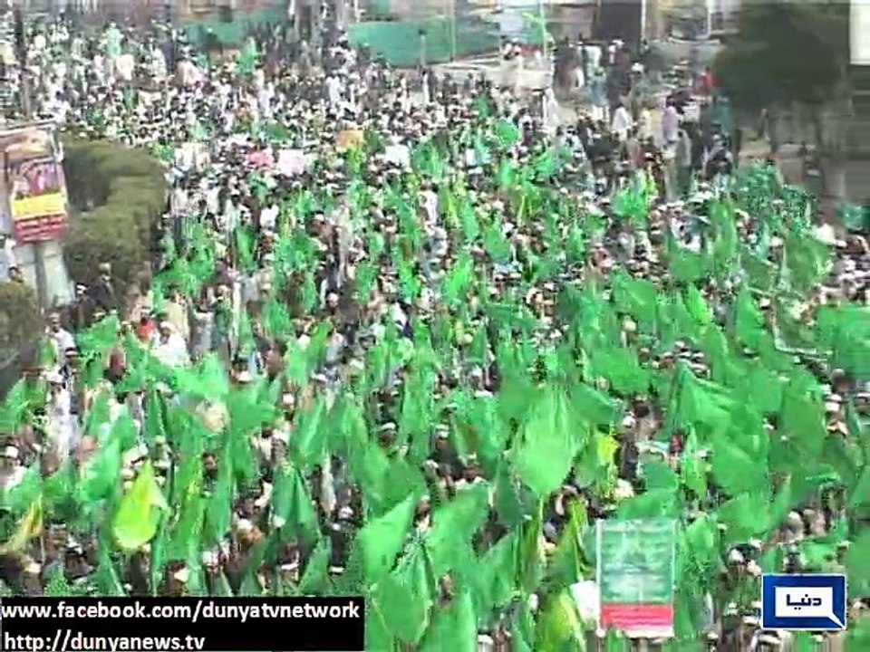 Dunya News - Karachi: Sunni organisations hold rally against publication of blasphemous caricatures