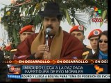 Nicolás Maduro envía saludo al pueblo boliviano