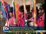 Evo Morales attends traditional ceremony ahead of inauguration
