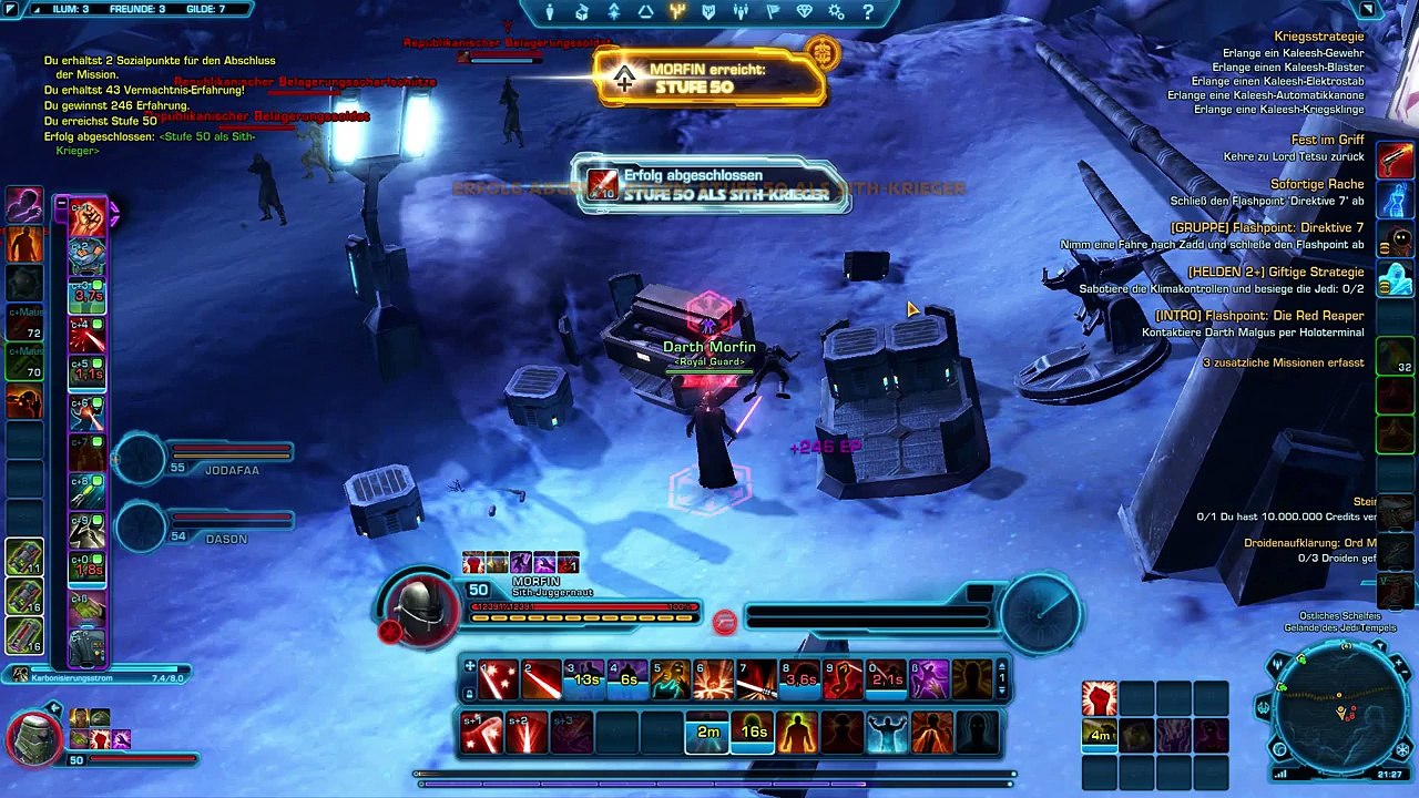 Buy Sell Accounts - Star Wars The Old Republic Level 50 mit Sith Juggernaut Morfin !