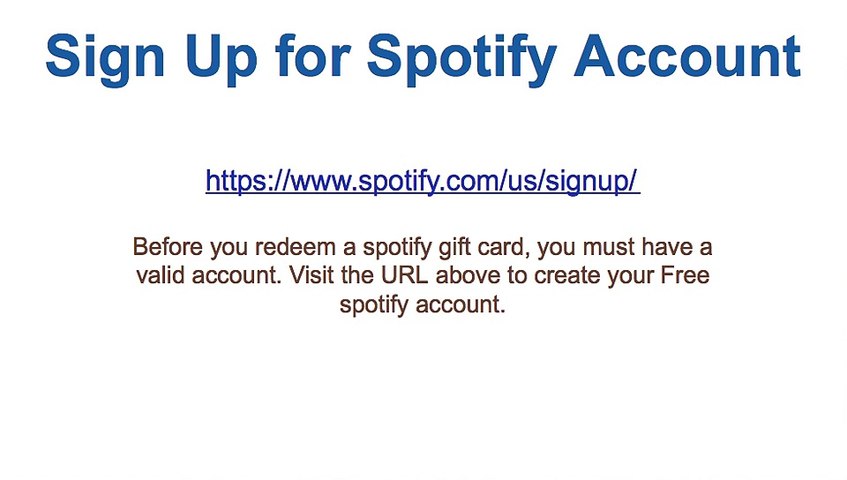 How To Redeem Spotify Gift Card Video Dailymotion