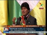 Evo Morales destaca aportes de organizaciones sociales en su gobierno