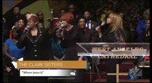 The Clark Sisters - Where Jesus Is   Is My Living In Vain - Andrae Crouch Celebration of Life Concert Funeral - 01-21-2015