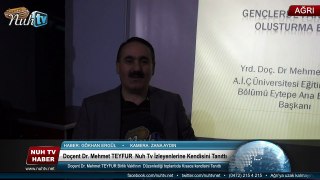 Doçent Dr. Mehmet TEYFUR  Nuh Tv İzleyenlerine Kendisini Tanıttı